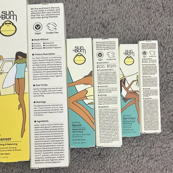 Sun Bum Daily Cleanser and Serum Set - Yellow and Blue - Picture 2 of 2